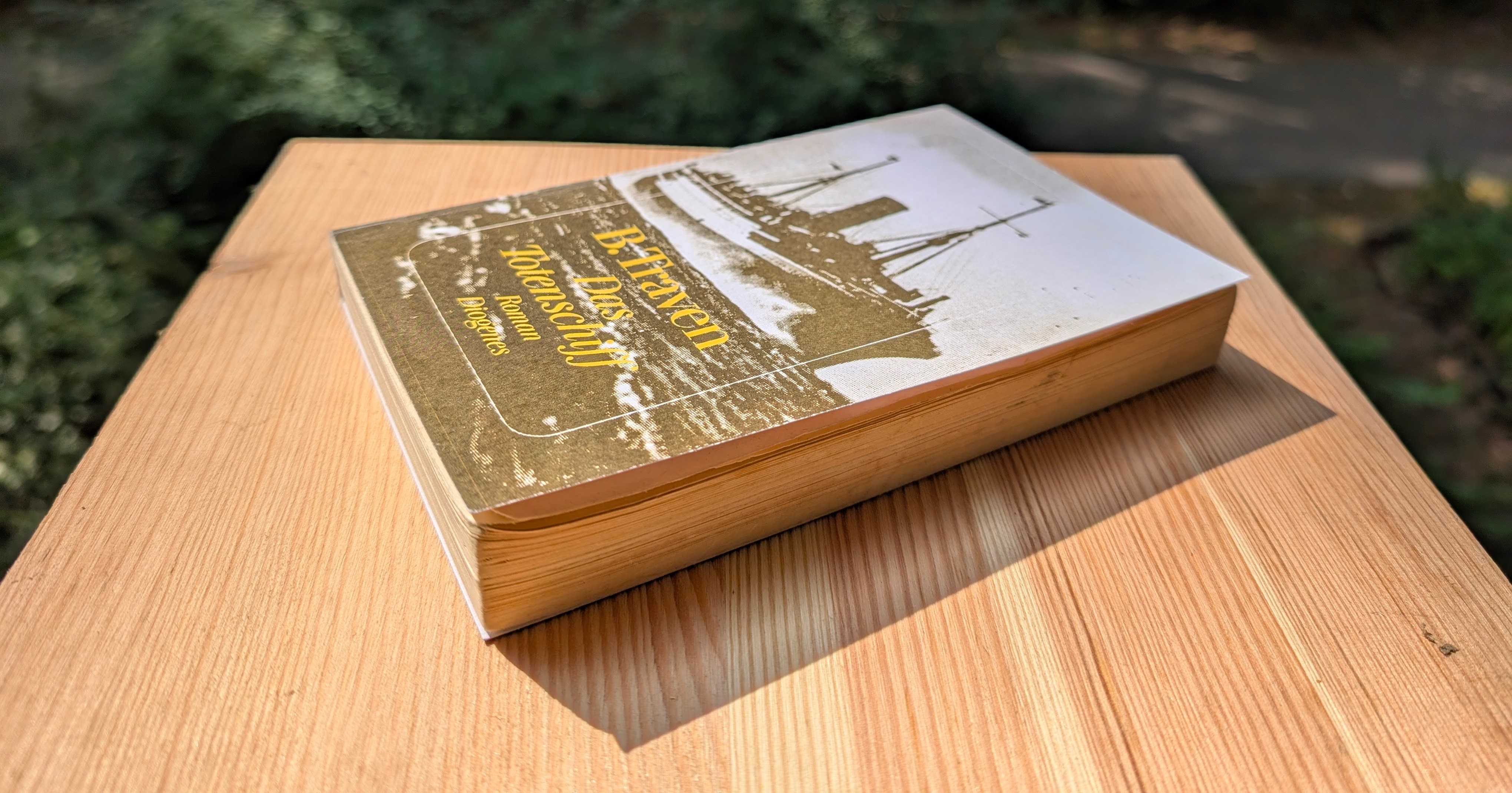 The finished book in the sun