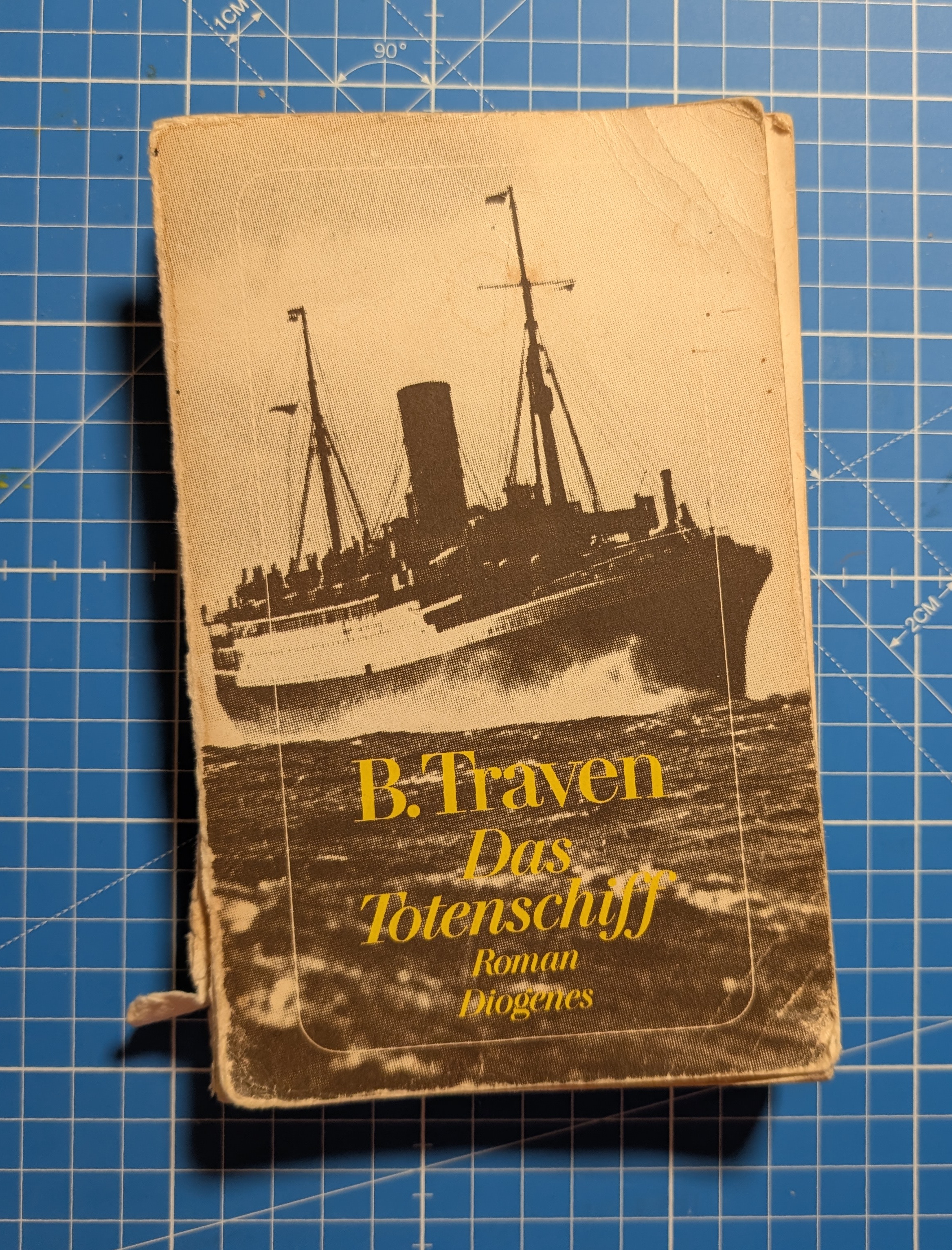 The book with a worn-out cover